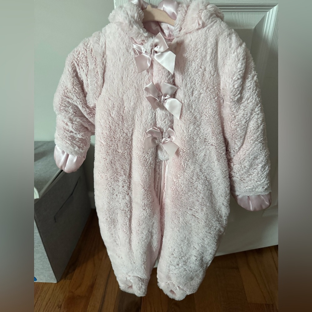 First Impressions Pink Fleece One Piece